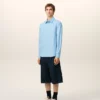 Blue Cotton Tailor Embroidered Ami De Coeur Shirt Blue Cotton Tailor Embroidered Ami De Coeur Shirt