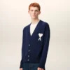 Blue Wool Ami De Coeur Cardigan