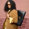 Black Cow Leather Mimi Bag Black Cow Leather Mimi Bag