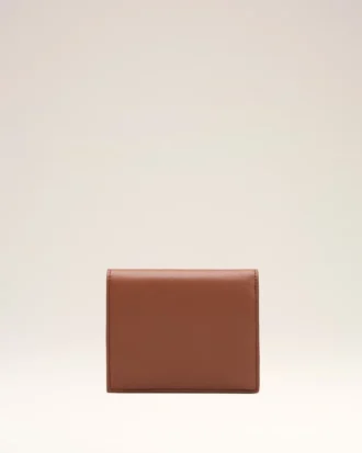 Brown Cowhide Leather Ami De Coeur Bifold Wallet Brown Cowhide Leather Ami De Coeur Bifold Wallet
