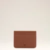 Brown Cowhide Leather Ami De Coeur Card Holder