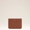 Brown Cowhide Leather Ami De Coeur Card Holder