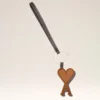Brown Leather Ami De Coeur Keyring