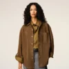 Brown Leather Overshirt Brown Leather Overshirt