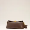 Brown  Smooth Leather Carrousel Bag