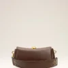 Brown  Smooth Leather Carrousel Bag