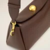 Brown  Smooth Leather Carrousel Bag