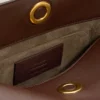 Brown  Smooth Leather Carrousel Bag