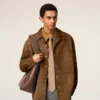 Brown Smooth Leather Carrousel Bucket Bag