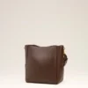 Brown Smooth Leather Carrousel Bucket Bag
