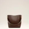 Brown Smooth Leather Carrousel Bucket Bag