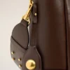 Brown Smooth Leather Carrousel Bucket Bag