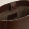Brown Smooth Leather Carrousel Bucket Bag