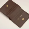 Brown Smooth Leather Carrousel Folded Wallet