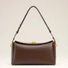 Brown Smooth Leather Carrousel Medium Bag