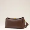 Brown Smooth Leather Carrousel Medium Bag