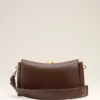 Brown Smooth Leather Carrousel Medium Bag