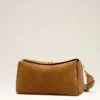 Brown Suede Leather Carrousel Medium Bag