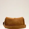 Brown Suede Leather Carrousel Medium Bag