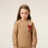 Brown Wool Ami De Coeur Crewneck Sweater