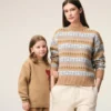 Brown Wool Ami De Coeur Crewneck Sweater