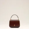 Burgundy Glazed Leather Handle Paris Paris Bag
