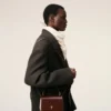 Burgundy Glazed Leather Handle Paris Paris Bag