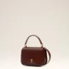 Burgundy Glazed Leather Handle Paris Paris Bag