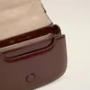 Burgundy Glazed Leather Handle Paris Paris Bag