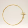 Gold Brass Ami De Coeur 2 in 1 Chain Necklace