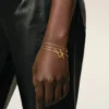 Gold Brass Ami De Coeur 2 in 1 Chain Necklace