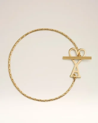 Gold Brass Ami De Coeur Chain Bracelet Gold Brass Ami De Coeur Chain Bracelet