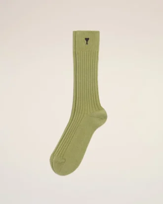 Green Cotton Ami De Coeur Socks Green Cotton Ami De Coeur Socks