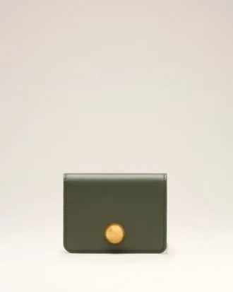 Green Cow Leather Carrousel Folded Wallet Green Cow Leather Carrousel Folded Wallet