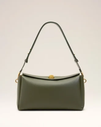 Green Cow Leather Carrousel Medium Bag Green Cow Leather Carrousel Medium Bag