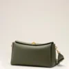 Green Cow Leather Carrousel Medium Bag Green Cow Leather Carrousel Medium Bag