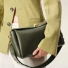 Green Cow Leather Carrousel Medium Bag Green Cow Leather Carrousel Medium Bag