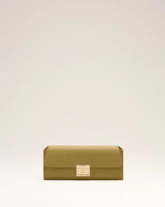Green Cow Leather Mimi Pouch Green Cow Leather Mimi Pouch