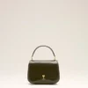 Green Cow Leather Top Handle Paris Paris Bag