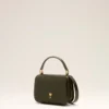 Green Cow Leather Top Handle Paris Paris Bag