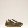 Green Cowhide Leather Step Sneakers Green Cowhide Leather Step Sneakers