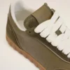 Green Cowhide Leather Step Sneakers Green Cowhide Leather Step Sneakers