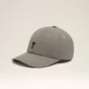 Grey Cotton Ami De Coeur Embroidery Cap