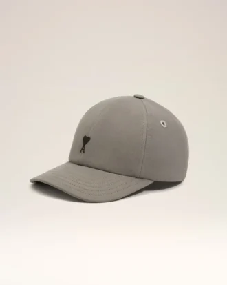 Grey Cotton Ami De Coeur Embroidery Cap Grey Cotton Ami De Coeur Embroidery Cap