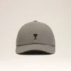 Grey Cotton Ami De Coeur Embroidery Cap