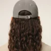 Grey Cotton Ami De Coeur Embroidery Cap