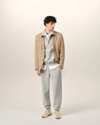 Grey Cotton Ami De Coeur Trackpants