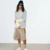 Brown Wool Prince of Wales Checkered Shorts Brown Wool Prince of Wales Checkered Shorts
