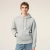 Grey Cotton Embossed Ami De Coeur Hoodie Grey Cotton Embossed Ami De Coeur Hoodie