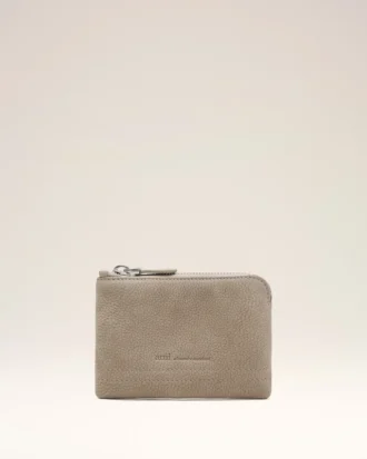 Grey Cow Leather Carrousel Zipped Wallet Grey Cow Leather Carrousel Zipped Wallet